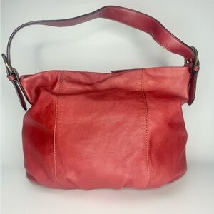St. John’s Bay Red Leather Crossbody Bag Adjustable Strap Classic Everyday Purse